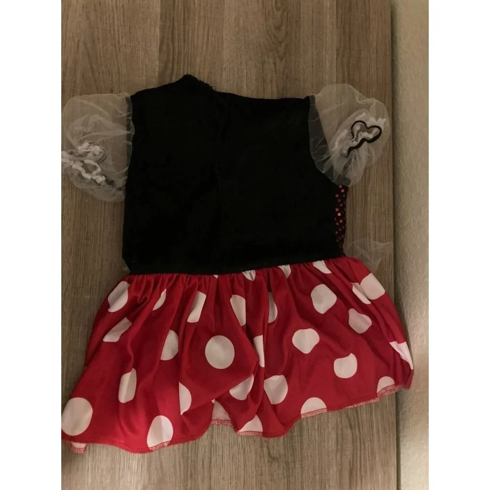 Disney Minnie Mouse Costume Dress 12-18 Months Halloween Costume Black Red Tulle